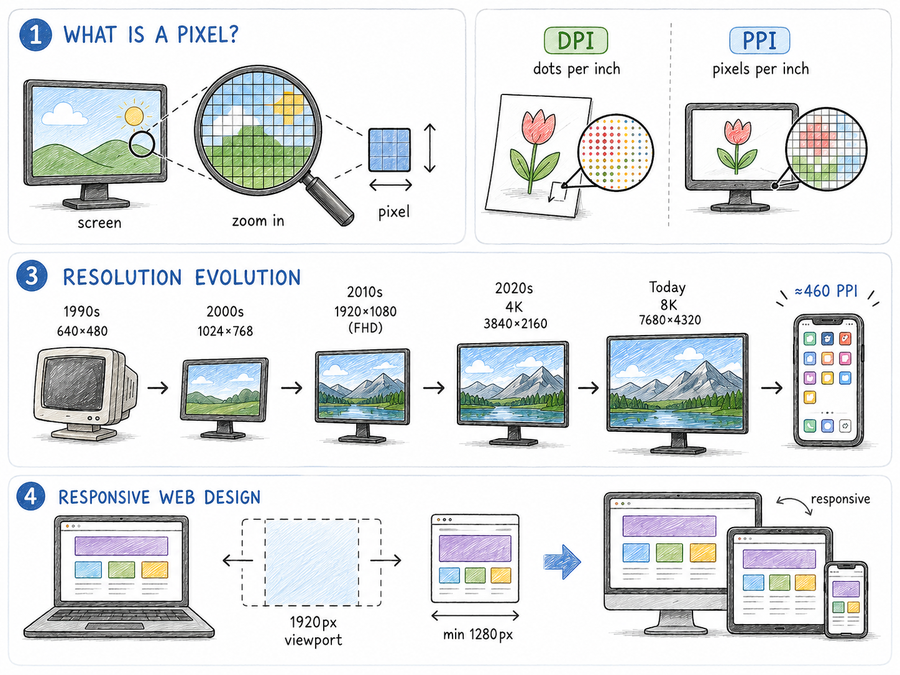 Pixels and DPI — resolution explained