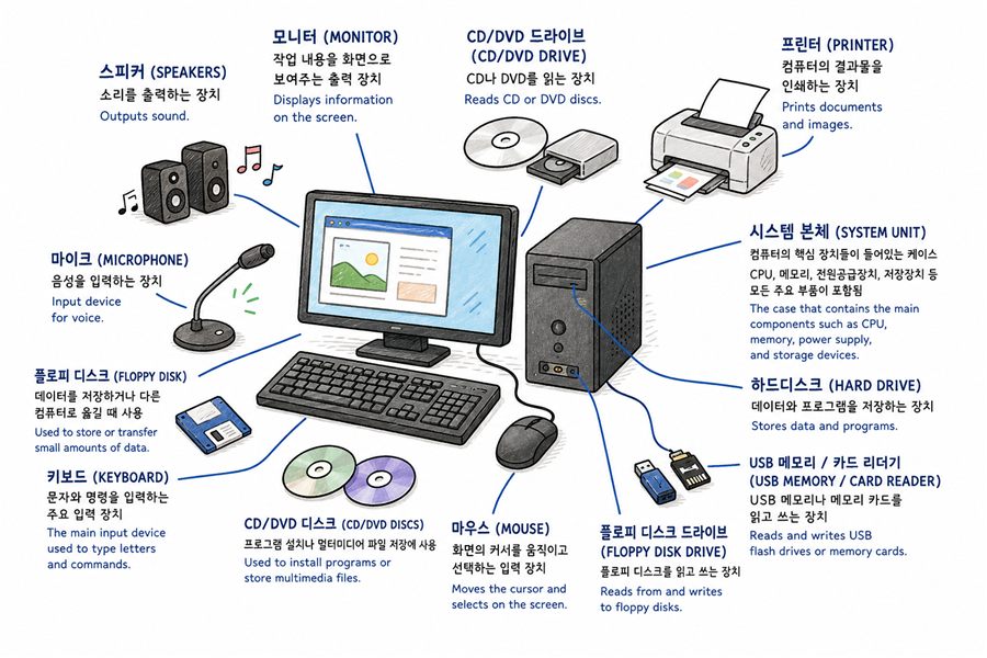 컴퓨터에 대하여 2편 — 하드웨어와 소프트웨어