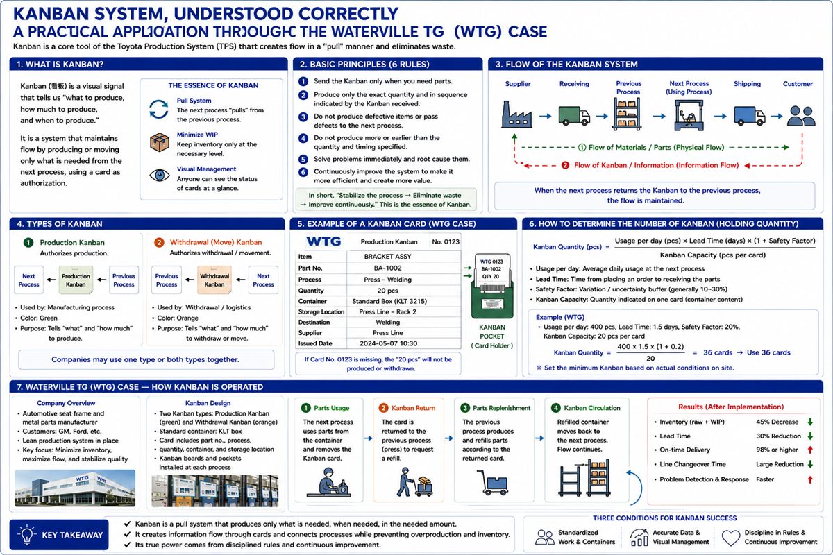 Kanban System — Pull Logic and Card Design