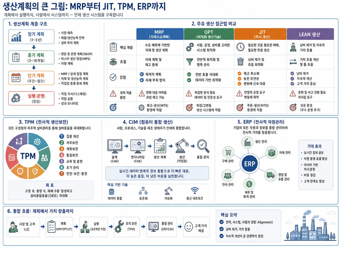 생산계획 시스템 개요