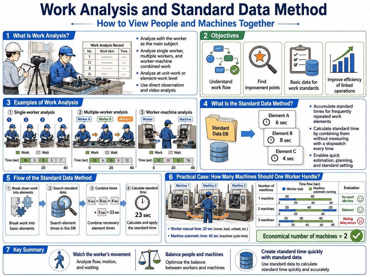 Man-machine chart and standard data method overview